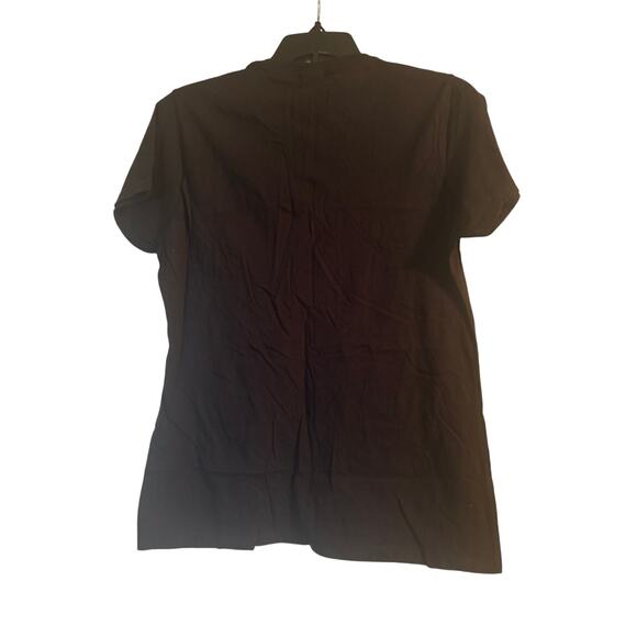 NWT Port & Company Women's Black Paris T Shirt Short Sleeve Size Medium - Picture 4 of 5